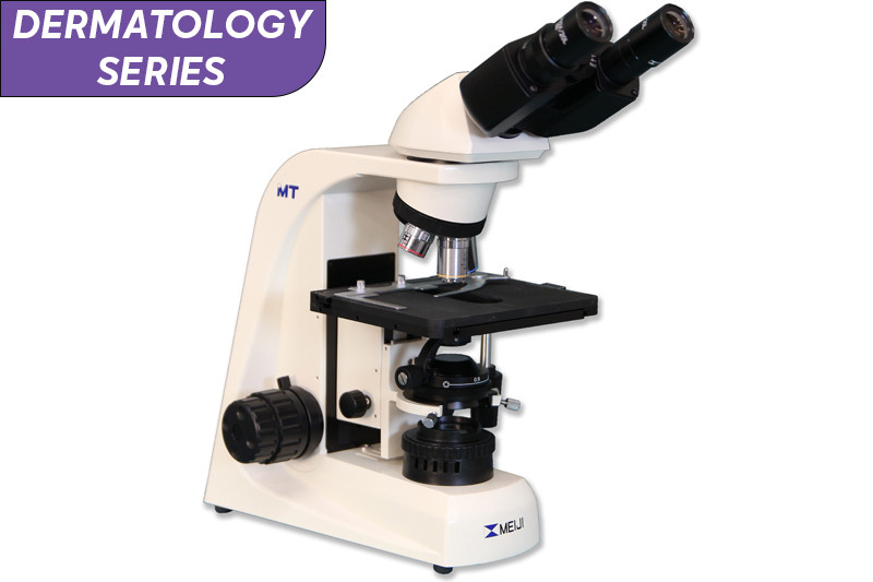 MT4200ELD - 40X-400X Ergonomic Binocular Dermatology Microscope with New Upgraded Objectives, PLAN APO 1.25X, U. PLAN 4X, 10X, 20X, 40X LED