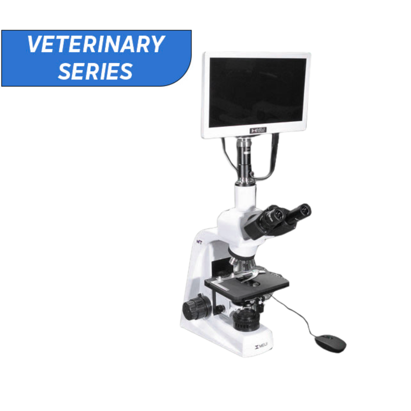 MT4300LV-HD (MT4300LV + HD1000-LITE-M + MA151/35/03) 40X-1000X Veterinary Biological Compound Trino. Brightfield with Infinity Corrected 4X, 10X, 20X, 40X, 100X, LED and HD1000-Lite-M Camera