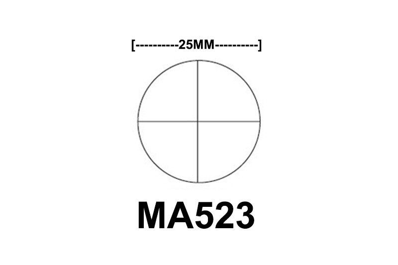 MA523 Cross-line reticle, 25mm diameter