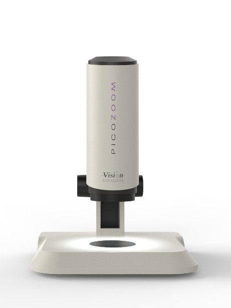 PicoZoom inspection system incorporating the camera, stand and accessories