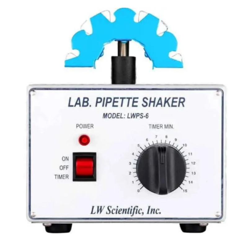 Pipette Shaker - timer, 2500 rpms, holds 6, 110vAC (220v avail)
