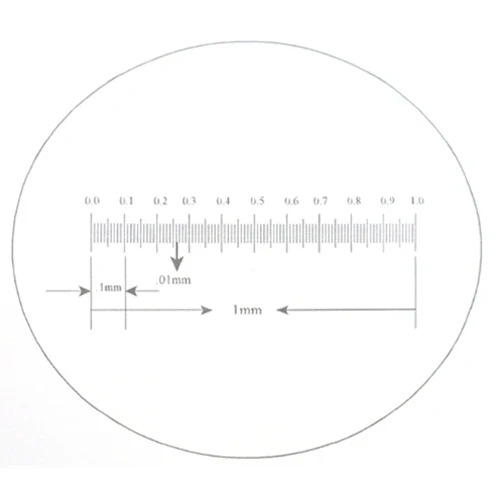 Klarmann Rulings KR-851RF Reflective Light 1mm in 100 Divisions Stage Micrometer (Each Division = 0.01mm)