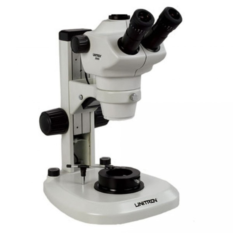 UNITRON 13131-GEM Z850 Trinocular Gemological Stereo Zoom Microscope on LED Stand, 8x - 50x Magnification
