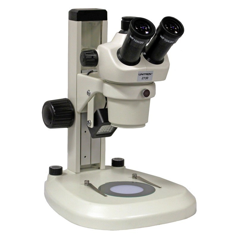 UNITRON 13231 Z730 Trinocular Zoom Stereo Microscope on LED Stand, 7x - 30x Magnification