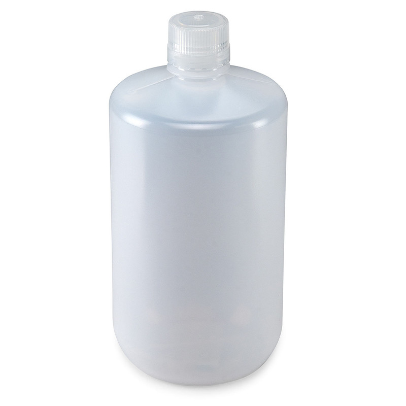Bottle, Narrow Mouth, LDPE Bottle, Attached PP Screw Cap, 2 Litres (0.5 Gallons)