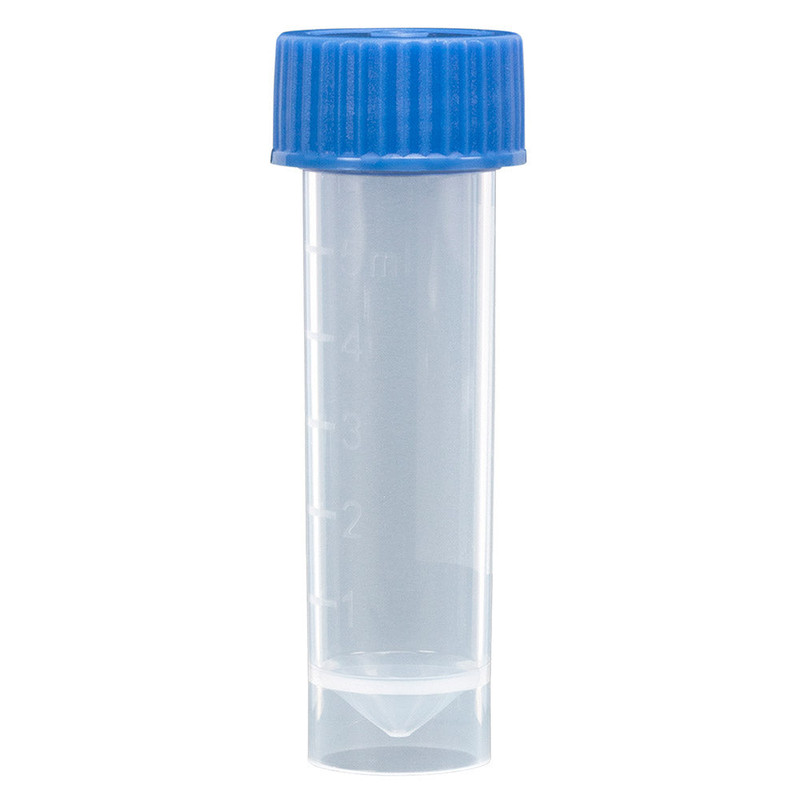Screw cap, blue, for 5mL & 10mL transport tube