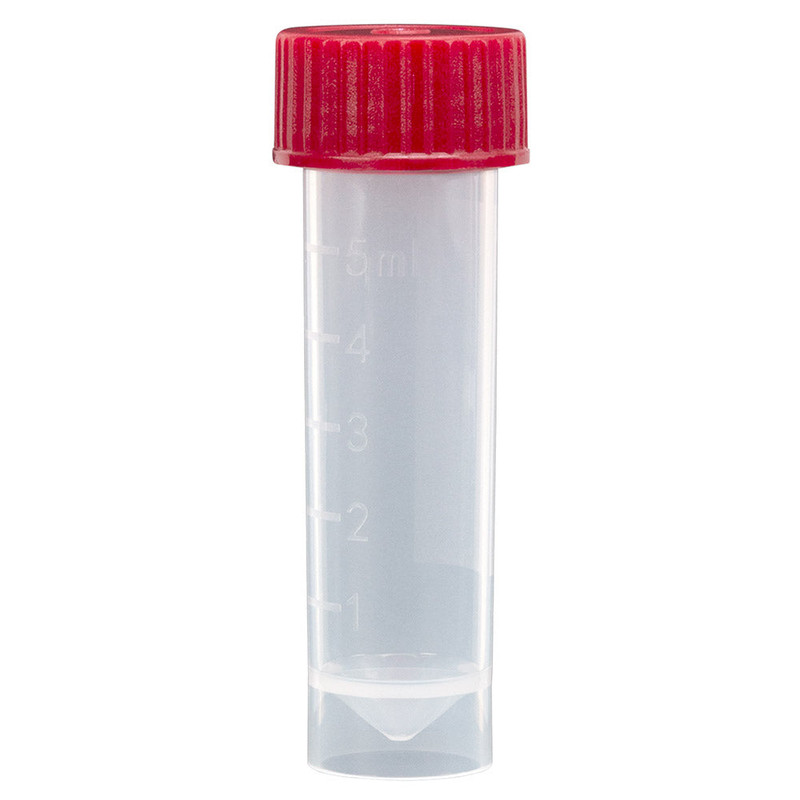 Screw cap, red, for 5mL & 10mL transport tube