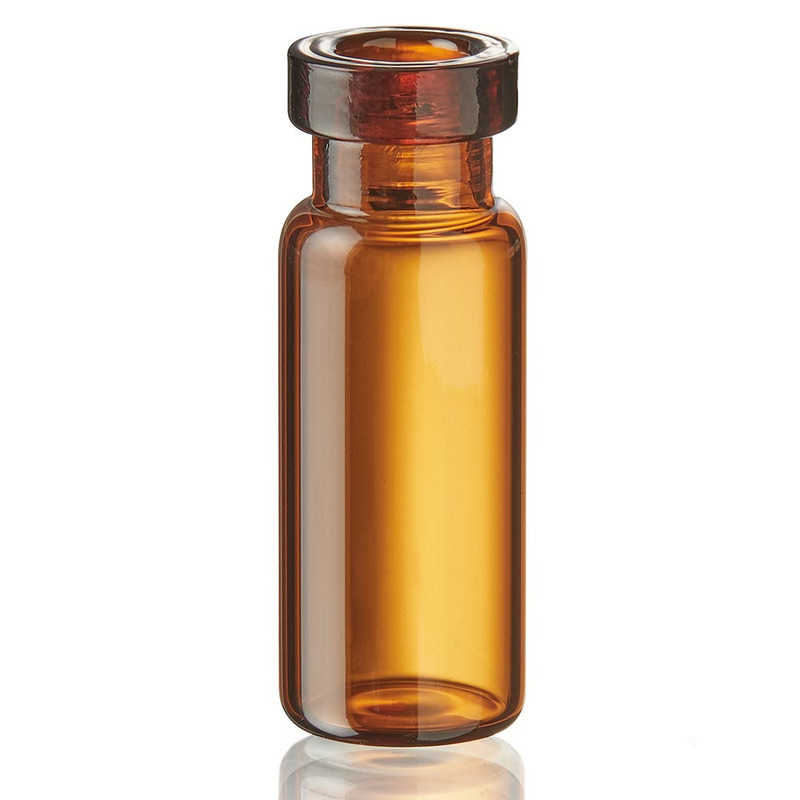 DiamondPure Chromatography Vial, 2mL, Amber Glass, Crimp Closure, 11mm Large Opening, 12x32mm