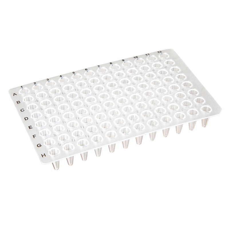 0.1mL 96-Well PCR Plate, Low-Profile, No Skirt, Clear