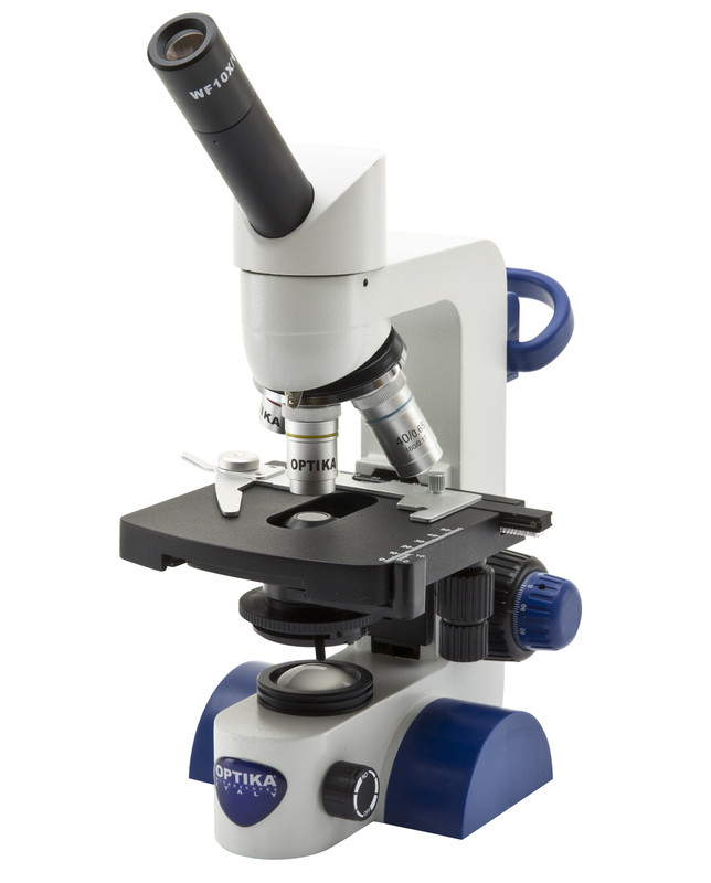 OPTIKA B-62 - B-60 Monocular brightfield microscope, 400x, rechargeable batteries (not included)