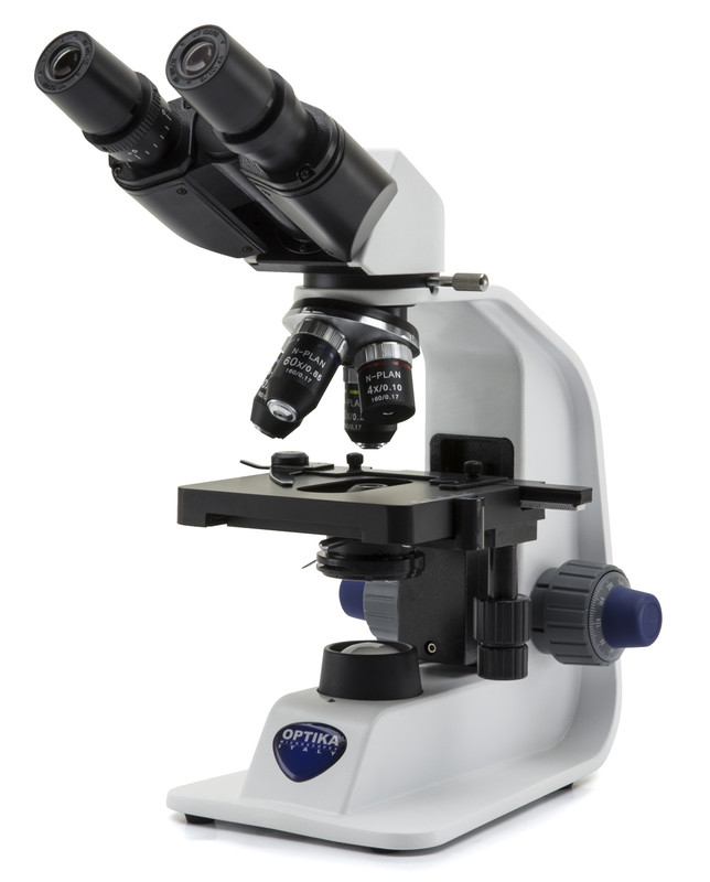 OPTIKA B-157R-PL - B-150 Binocular brightfield microscope, 600x, PLAN, rechargeable batteries