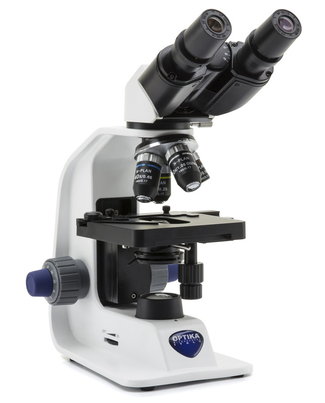 OPTIKA B-159R-PL - B-150 Binocular brightfield microscope, 1000x, PLAN, rechargeable batteries