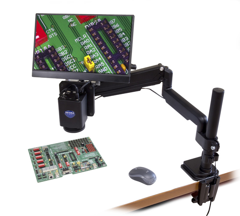 OPTIKA IS-4K3 - IS-4K Inspection and measuremen  System with Autofocus, 4K Ultra HD, on industrial stand, with screen
