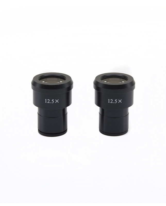 OPTIKA AA-01 - 12.5x/18 eyepieces (pair), high eyepoint, focusable, W&B reticle