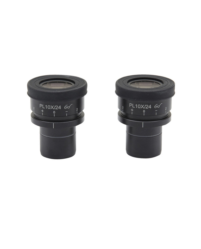 OPTIKA M-880 - PL10x/24 eyepiece, high eyepoint, focusable, rubber cup (30mm Ø)