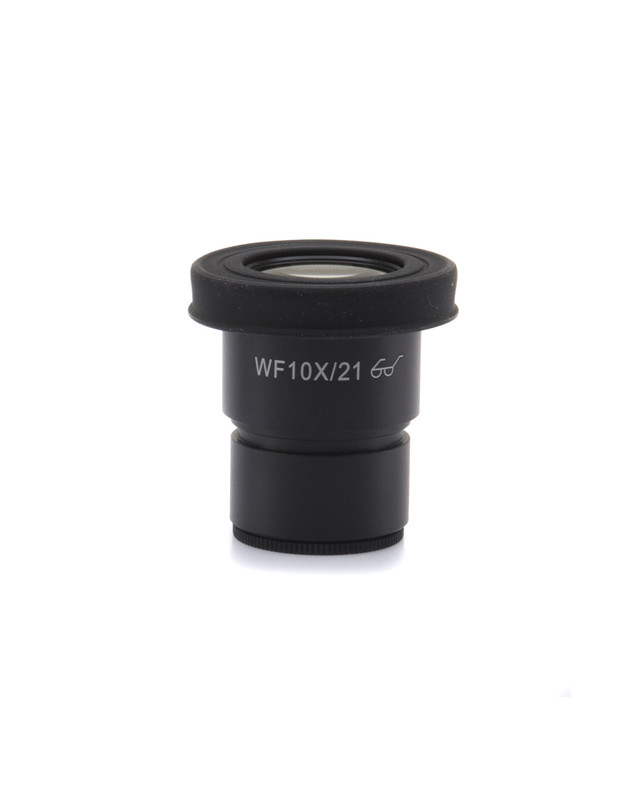 OPTIKA ST-084 - WF10x/21 micrometric eyepiece, high eyepoint, rubber cup (30mm Ø)