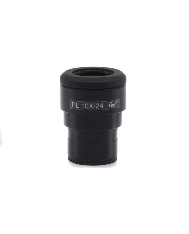 OPTIKA ST-160 - WF10x/24 eyepiece, high eyepoint, focusable, rubber cup (30mm Ø)