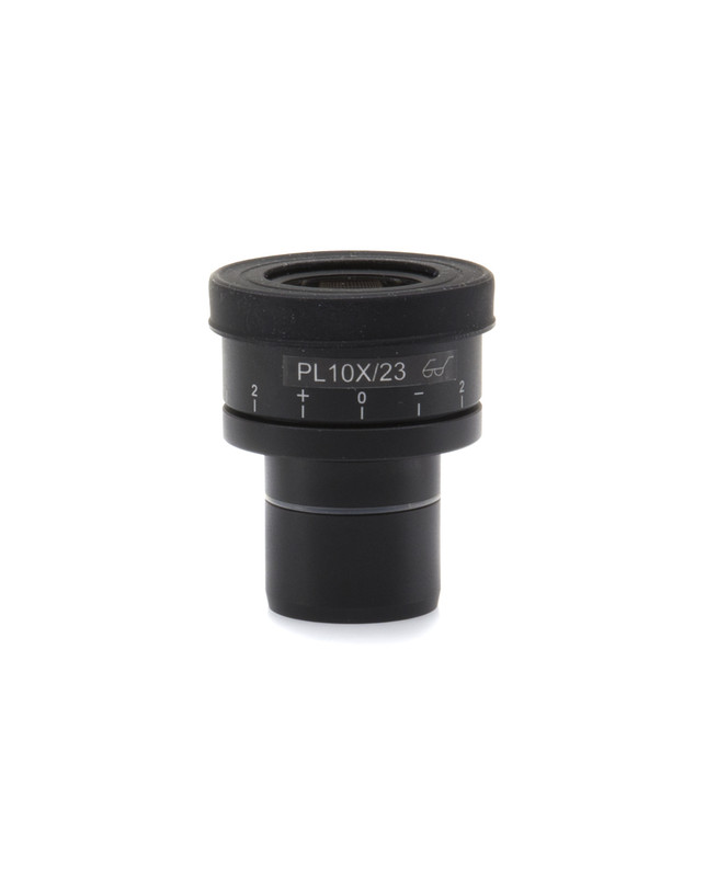 OPTIKA ST-301 - WF10x/23 eyepieces (pair), high eyepoint, focusable, rubber cup (30mm Ø)