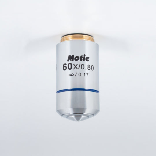 Motic BA410E Objective - CCIS® Plan achromatic objective EC-H PL 60X/0.80/S (WD=0.35mm)