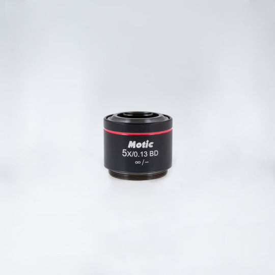 Motic AE Objective - CCIS® LM Plan achromatic BD objectives LM BD PL 5X/0.13 (WD=17.3mm)