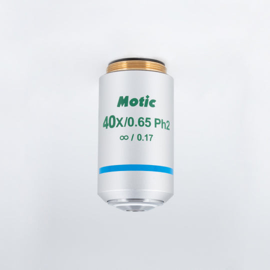 Motic Panthera/PA Objective - CCIS® Plan achromatic Phase objective UC Ph 40X/0.65/S (WD=0.6mm), Ph2