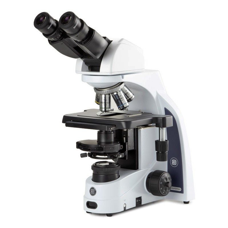 Euromex iScope Phase Contrast  Microscope - Plan Phase IOS Objectives, Ergonomic Tilting Head