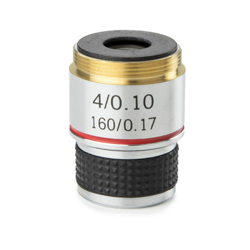 Euromex MB.7004 Achromatic 4x/0.10 objective for MicroBlue. Parfocal 35 mm