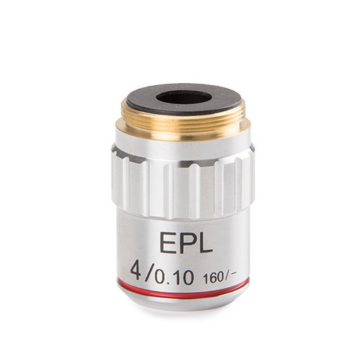 Euromex BS.7104 E-plan EPL 4x/0.10 objective. Working distance 37.0 mm