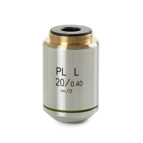 Euromex BS.8120 Plan PLMi 20x/0.40 infinity corrected IOS objective for bScope Materials Sciences. Working distance 8.8 mm