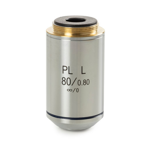 Euromex BS.8180 Plan PLMi S80x/0.80 infinity corrected IOS objective for bScope Materials Sciences. Working distance 1.25 mm