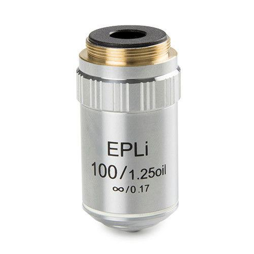 Euromex BS.8200 E-plan EPLi S100x/1.25 oil immersion infinity corrected IOS objective. Working distance 0.36mm