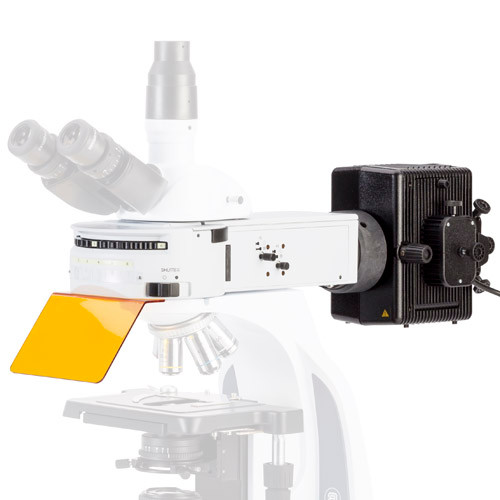 Euromex IS.9200-6NF 6-positions fluorescence attachment iScope with 2 empty filter blocks without filters and without objectives