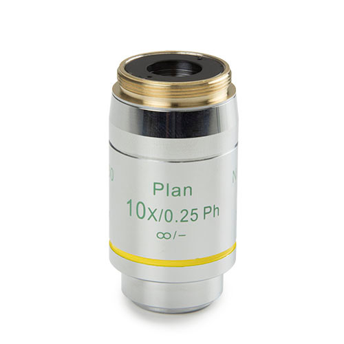 Euromex DX.7710 Infinity EIS 60 mm Plan Phase contrast PLPHi 10x/0.25 objective. M25. Working distance 10.2 mm
