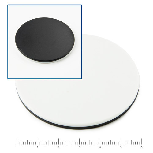 Euromex ED.9956 Stage plate black/white 60 mm diameter