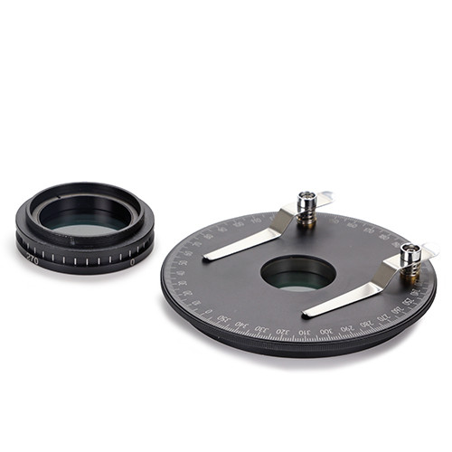 Euromex SB.9520 Polarization kit for StereoBlue: 360° rotatable round stage with built-in polarization filter (SB.9524) + analyzer in mount to be screwed under head (SB.9525