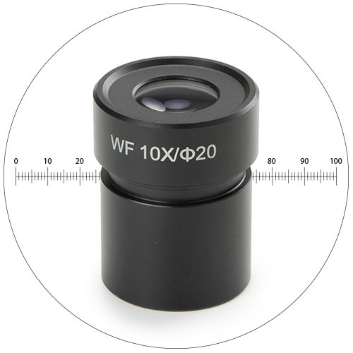Euromex BE.6110 WF 10x/20 mm eyepiece with 10mm/100 micrometer
