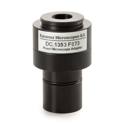 Euromex DC.1353 C-mount adapter with 0.37x lens, fixed focal length and short barrel, for standard 23.2 mm tubes and 1/3 inch camera