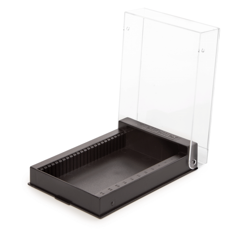 Euromex PB.5181 Plastic box for 25 slides (76 x 26 mm)