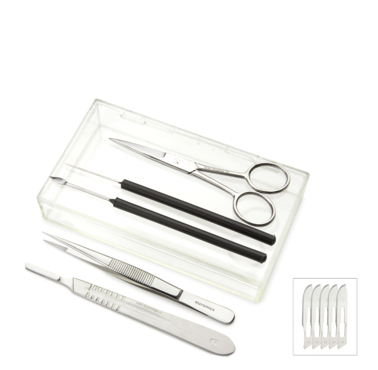 Euromex PB.5111 Dissecting set in plastic box