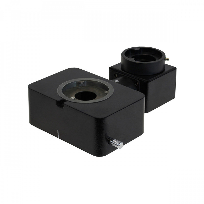 ACCU-SCOPE 500-2000-E Photo/video intermediate attachment with 50/50 split for use with ergonomic binocular viewing