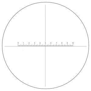 UNITRON 15554P Metal Stage Micrometer - Metric (mm), 1mm/100 divisions Traceable