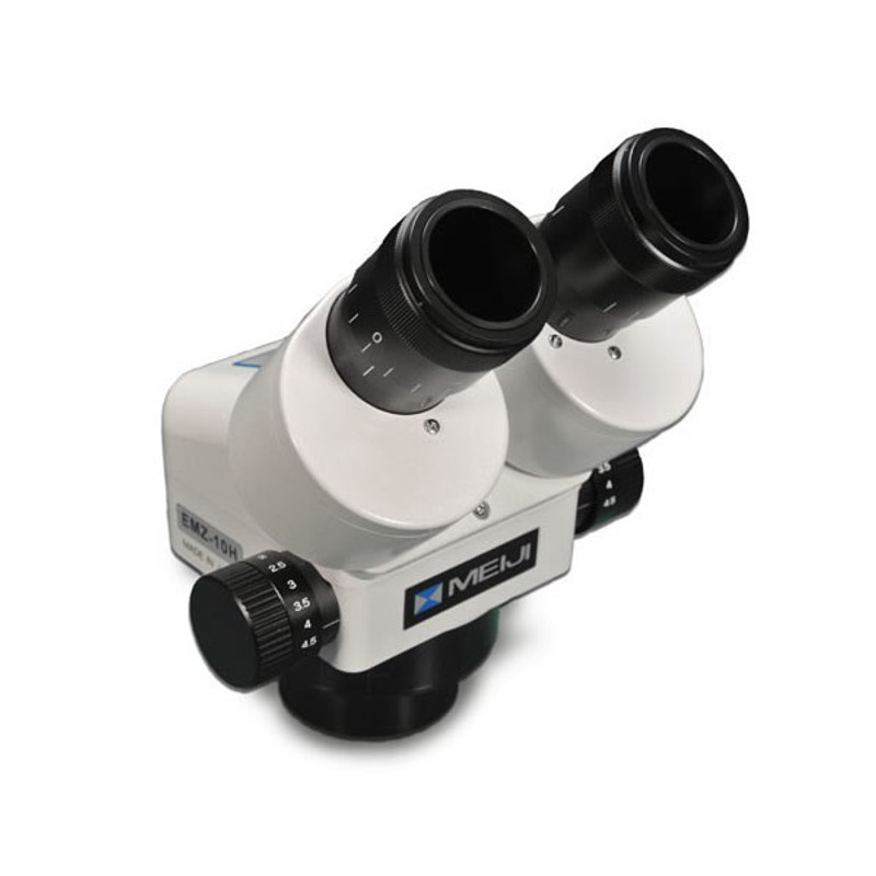 Meiji EMZ-10H Binocular Zoom Stereo Head, High Eyepoint, 0.7x - 4.5x Zoom Range