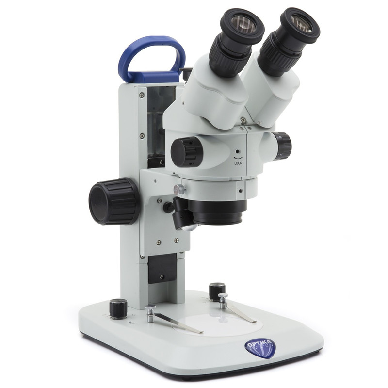 OPTIKA SLX-3 Trinocular LED Stereo Zoom Microscope, Rechargeable, 7x to 45x Magnification