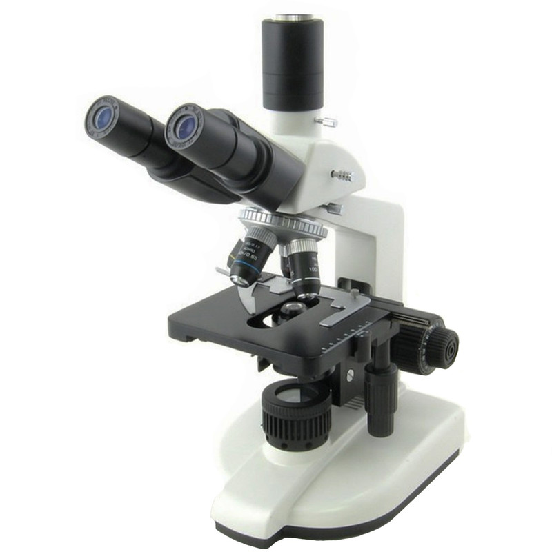 Trinocular Microscope, DIN Achromatic objectives 4x, 10x, 40x, 100x oil, Reconditioned