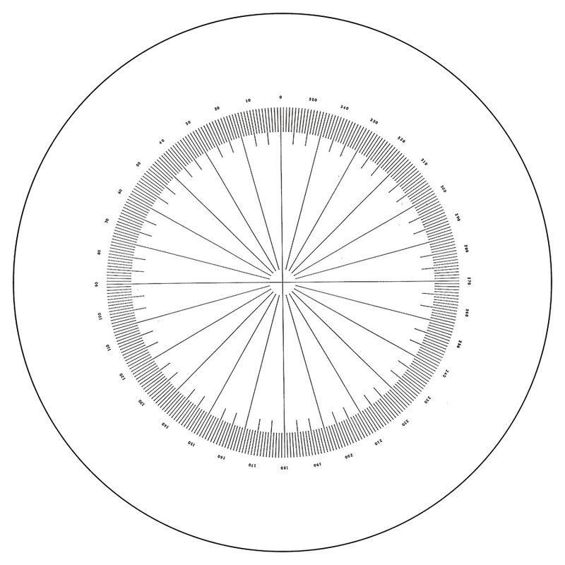 Comparator Reticle, 360 Degrees