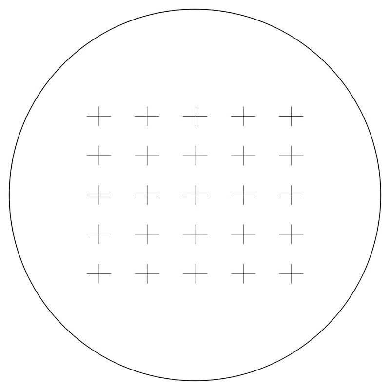 Counting Reticle, Chalkley 25 Crosses