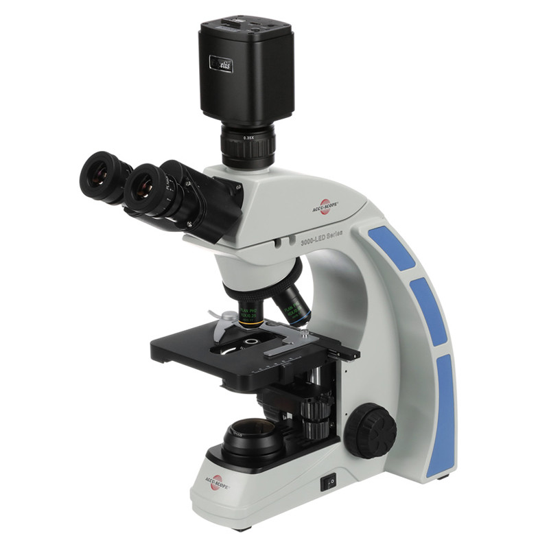 ACCU-SCOPE 3001-LED-SPH Phase Contrast Digital Microscope Package