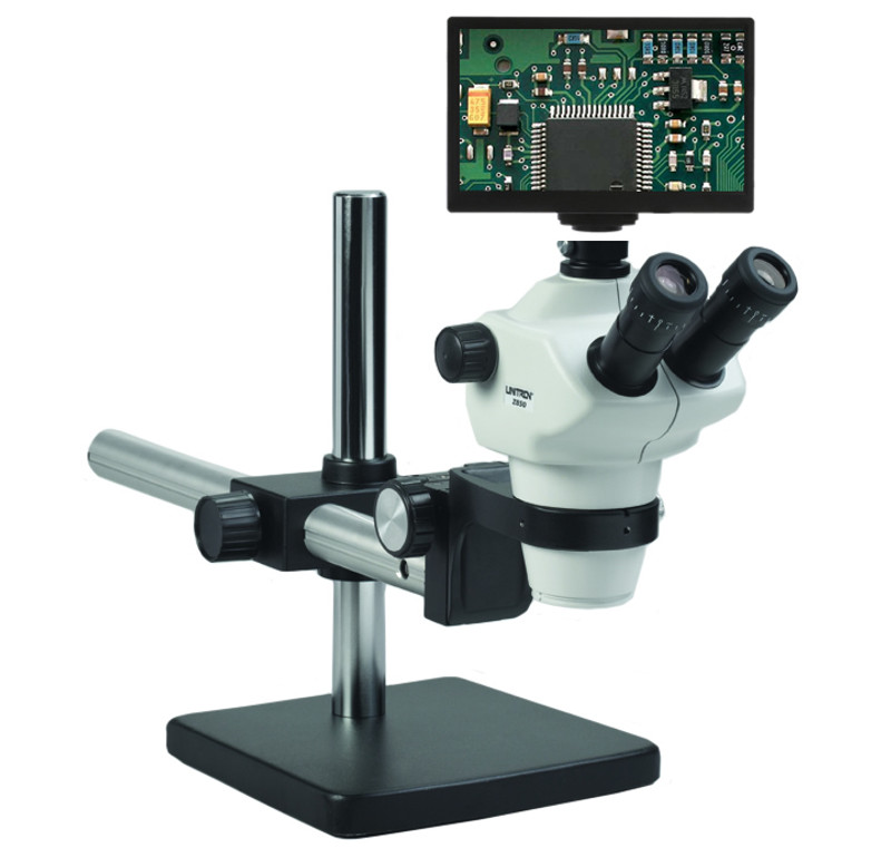 UNITRON Z850 Zoom Stereo Digital LCD Microscope Package on Boom Stand