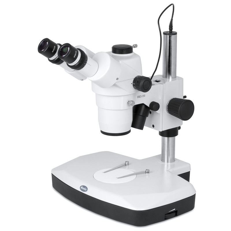 Motic SMZ-168 Zoom Stereo Microscope with Dual Illumination, 7.5x