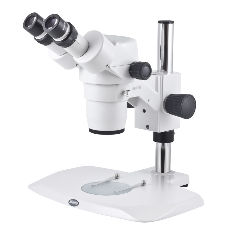 Motic SMZ-168 Zoom Stereo Microscope on Plain Stand